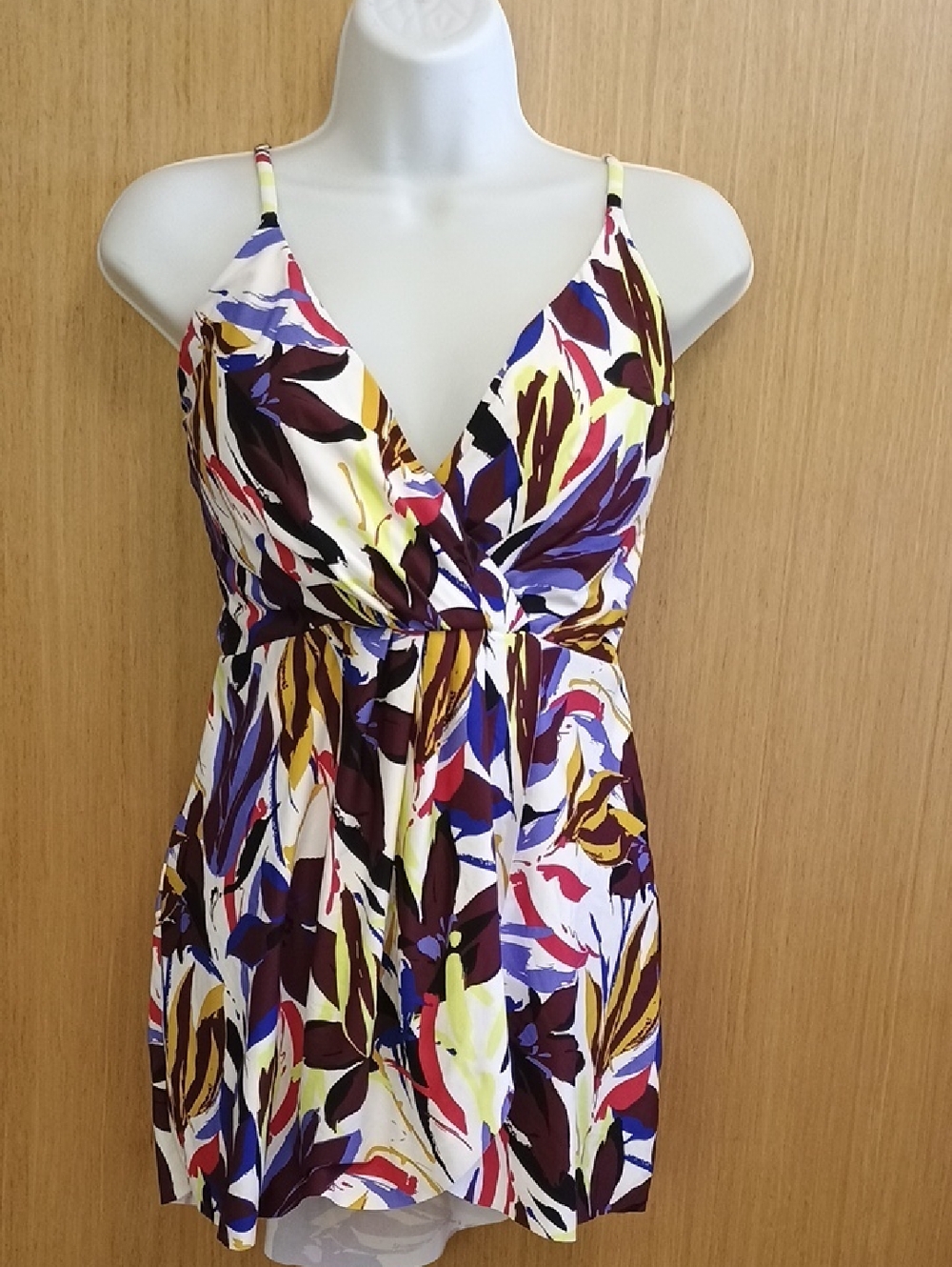 NWOT Sonnet Shores SZ 10 One Piece Colorful Swim Dress